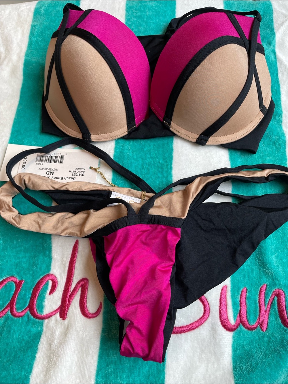 NWT beach bunny bikini medium set - Picture 3 of 10